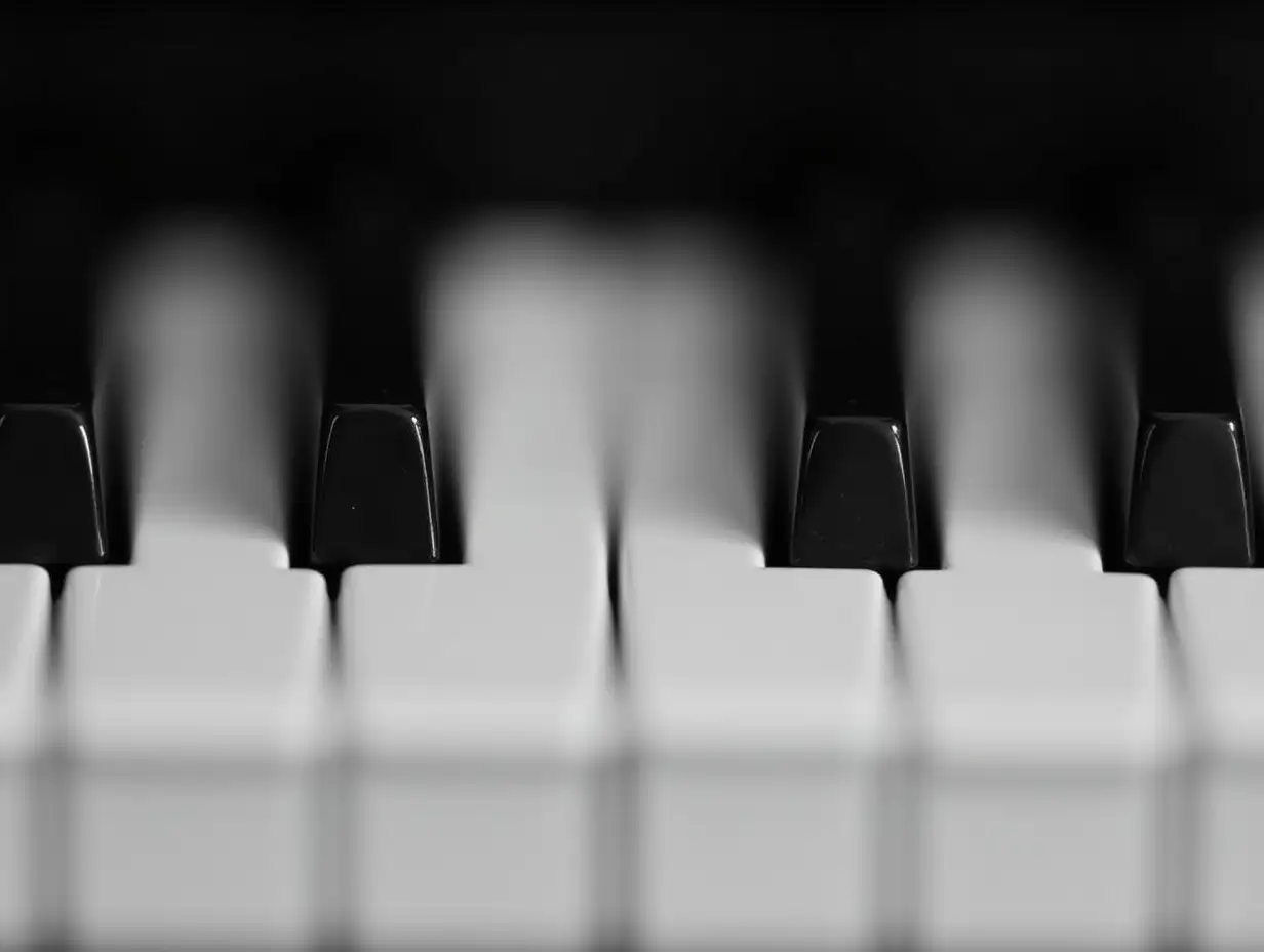 CloseUp-Black-and-White-Photograph-of-Piano-Keys-with-Glossy-and-Matte-Contrast