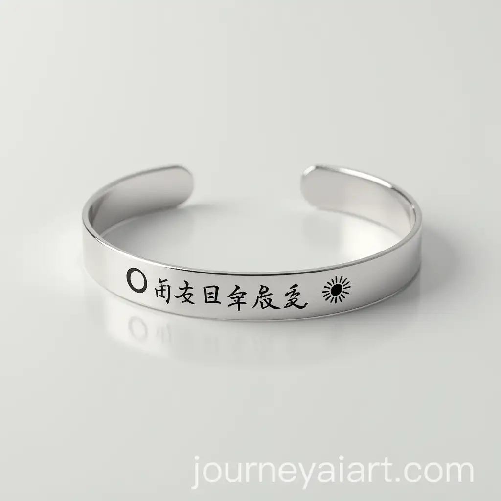 Elegant-Silver-Bracelet-with-Japanese-HaikuAI-Image-Prompt-Expansion-and-Minimalistic-Icons