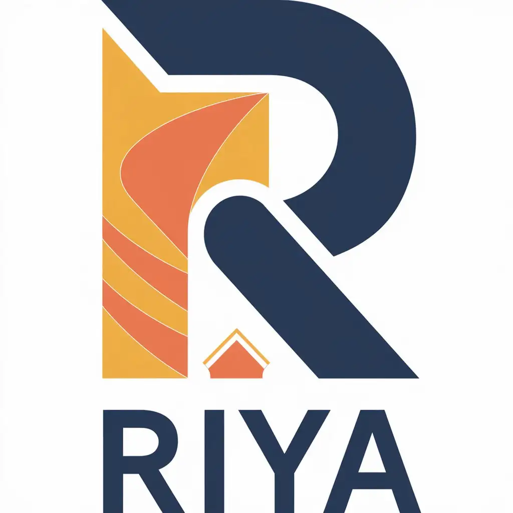 LOGO Design for Riya Rajesh Modern Minimalist with Growth Learning Symbolism