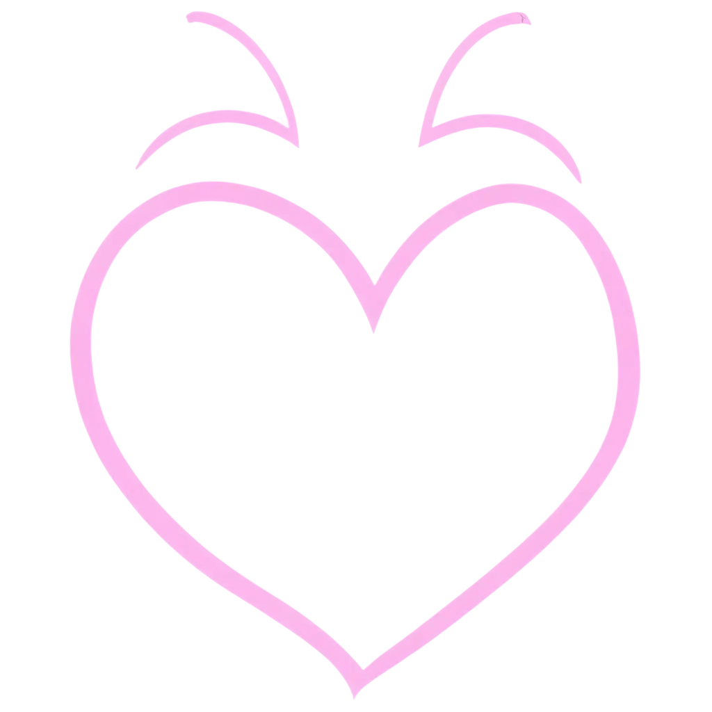 Heart-Shape-in-Pink-Color-PNG-HighQuality-Image-for-Versatile-Use