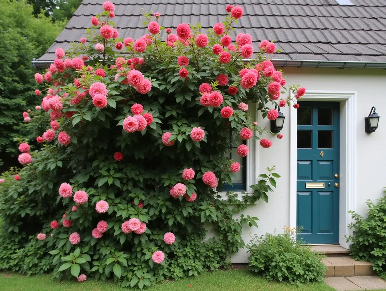 Wild-Roses-Climbing-Up-the-Side-of-a-House