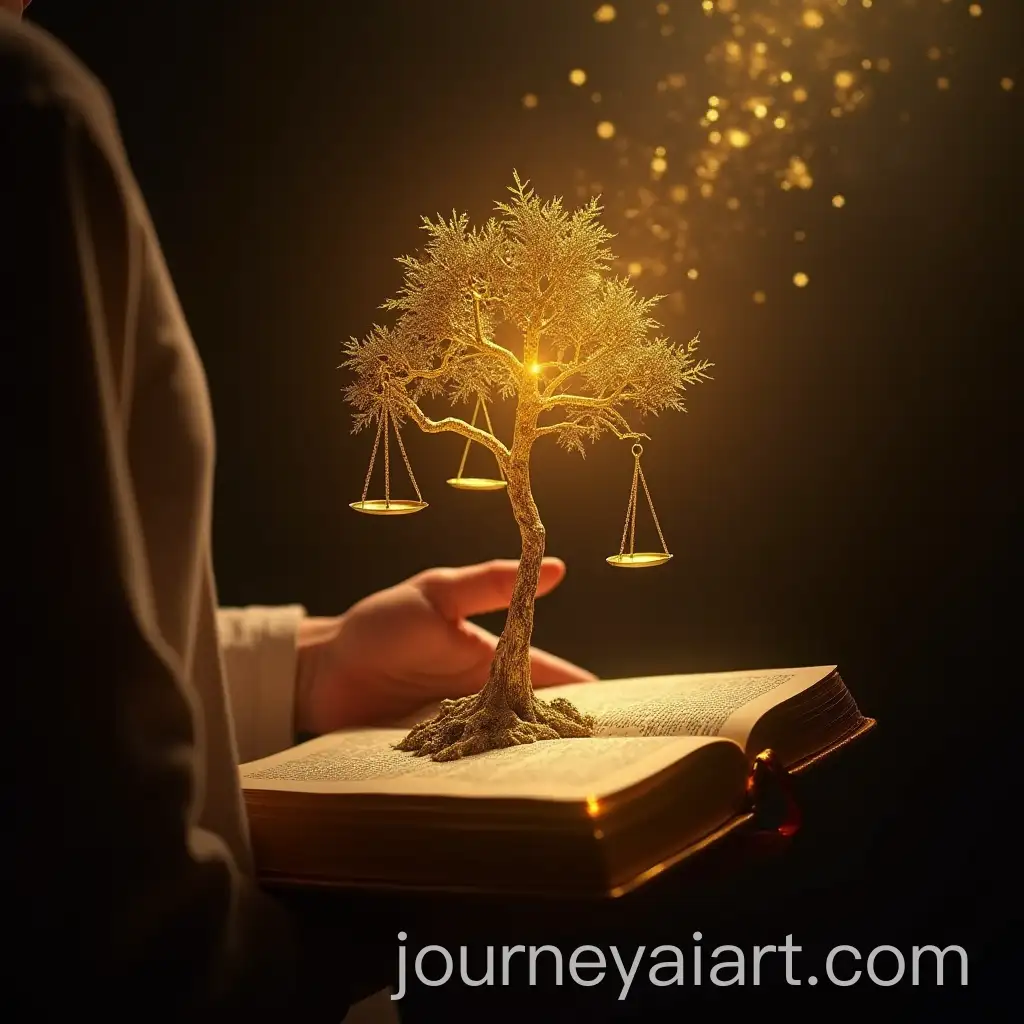 Woman-Lawyer-Holding-Digital-Golden-Tree-with-Algorithms-and-Scale-in-Court-of-Justice