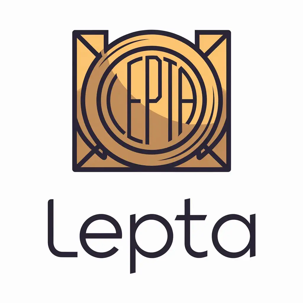 LOGO Design for Lepta Coin Symbol with Moderate and Clear Background