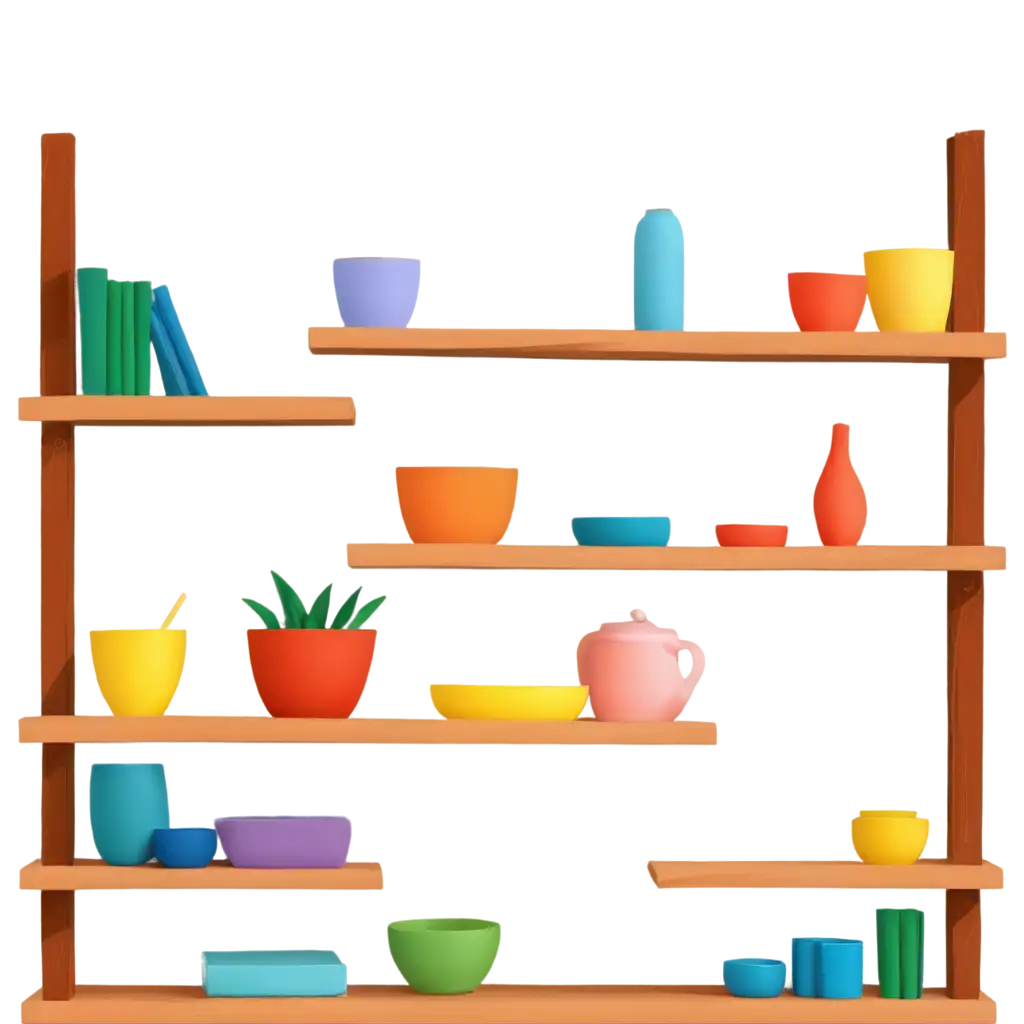 Colorful-Cartoon-Style-Shelf-PNG-Image-Enhance-Your-Design-with-Vibrant-Visuals