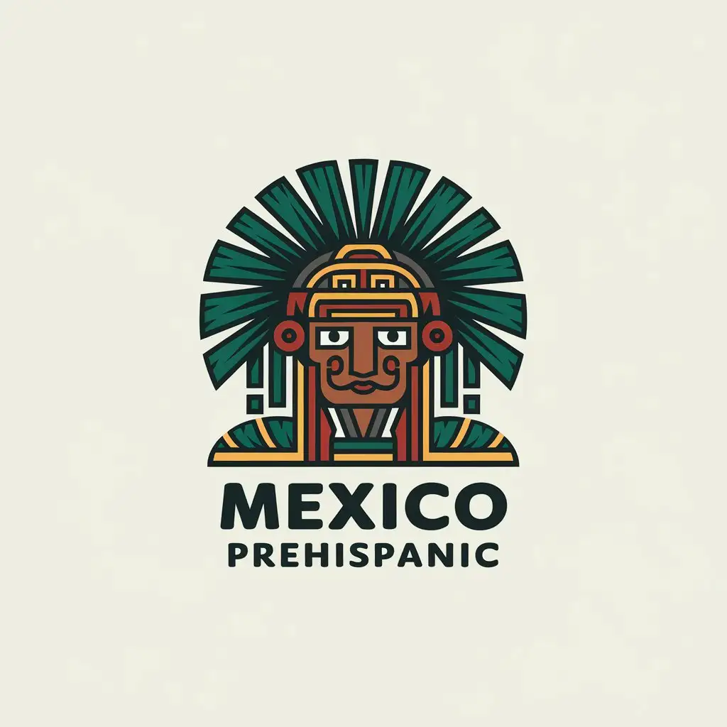 LOGO Design for Mexico Prehispanic Ancient Mexican Culture with Clear Background