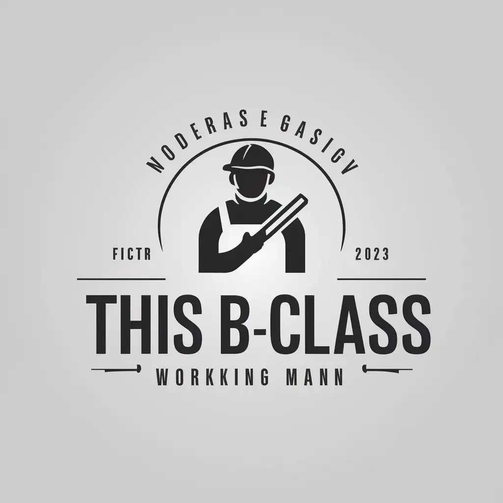 LOGO-Design-for-This-B-Class-Vector-Logo-with-Working-Man-Theme