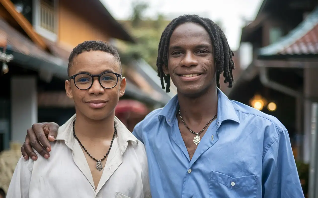 Two-Young-Black-Trans-Men-in-Chiang-Mai-Exploring-Local-Culture