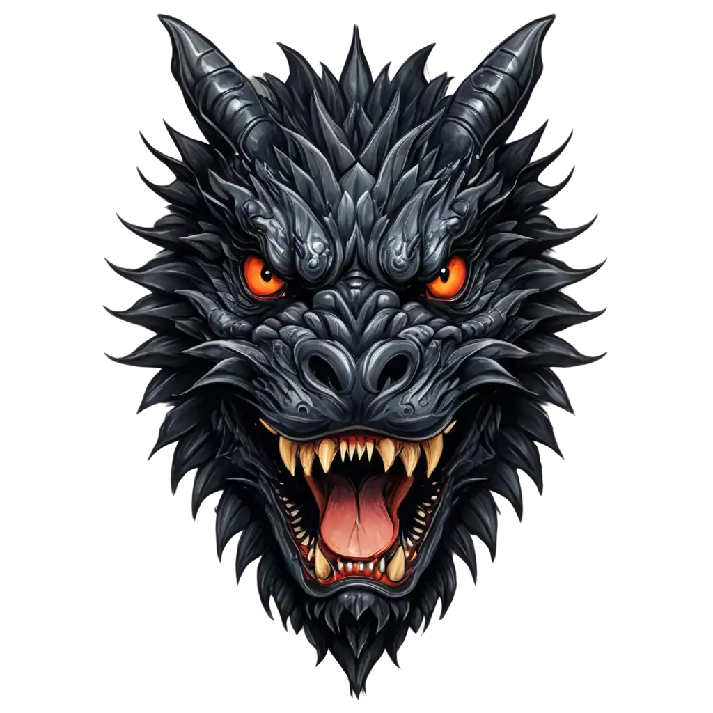 Fierce-Dragon-Head-Facing-Front-PNG-Image-for-Dynamic-Tattoo-Designs