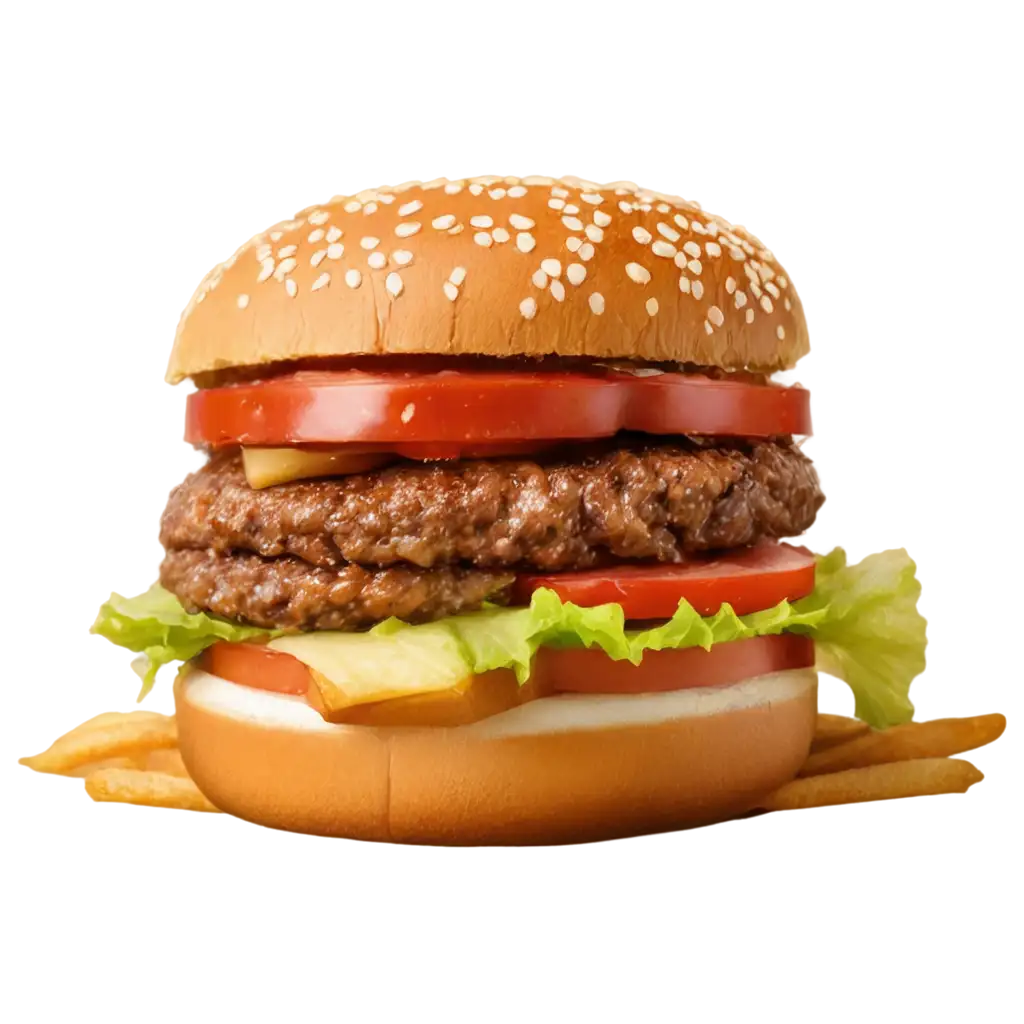 HighQuality-PNG-Image-of-a-Burger-with-Transparent-Background