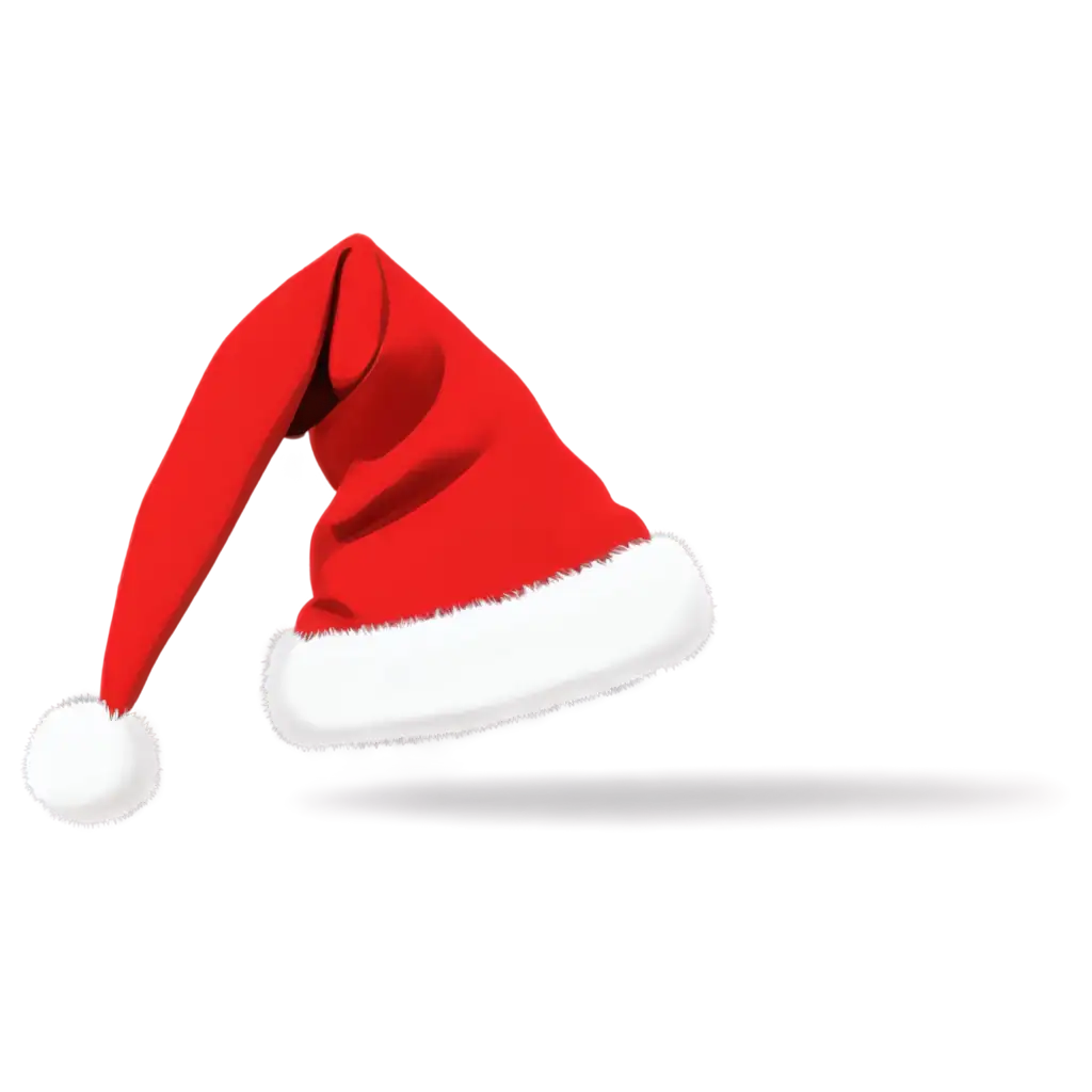 Santas-Hat-PNG-with-Fluffy-White-Trim-Perfect-for-Holiday-Designs