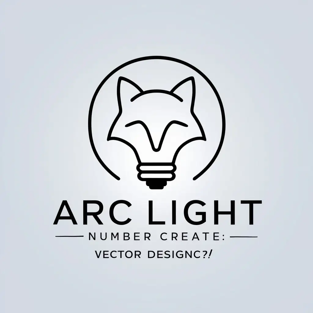 LOGO-Design-for-Arc-Light-Number-Create-Fox-and-Light-Bulb-Symbol-in-Real-Estate-Industry