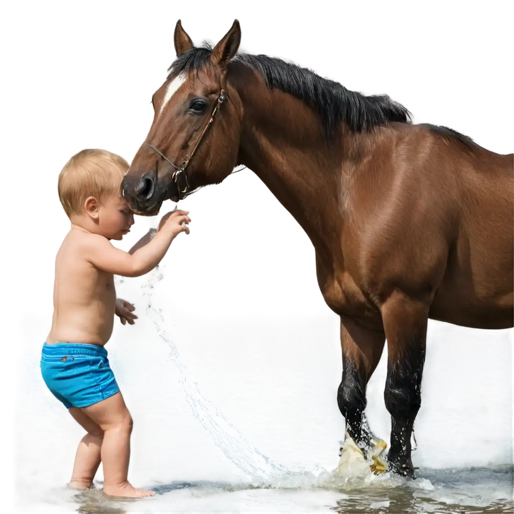 Horse-Raiding-Baby-Boy-on-the-Water-PNG-Image-High-Quality-and-Clarity-for-Diverse-Uses