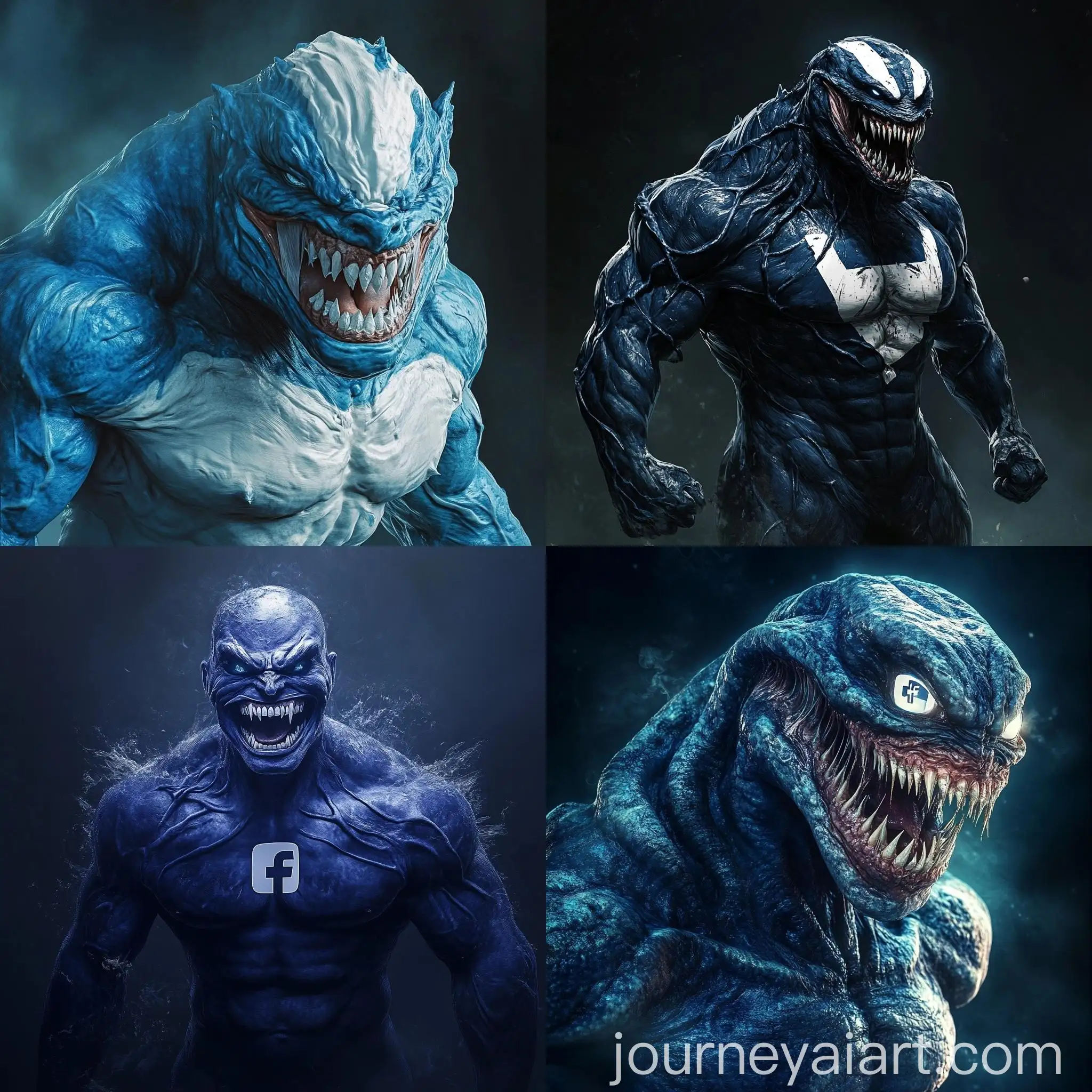Massive-Blue-and-White-Creature-with-Facebook-Logo-Eyes-and-Grinning-Face