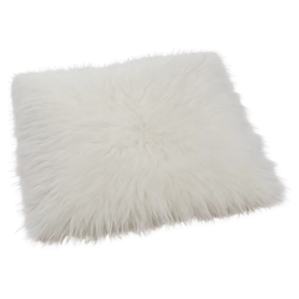 Fluffy-White-Rug-on-Side-PNG-Image-for-Stylish-Interiors-and-Design-Projects