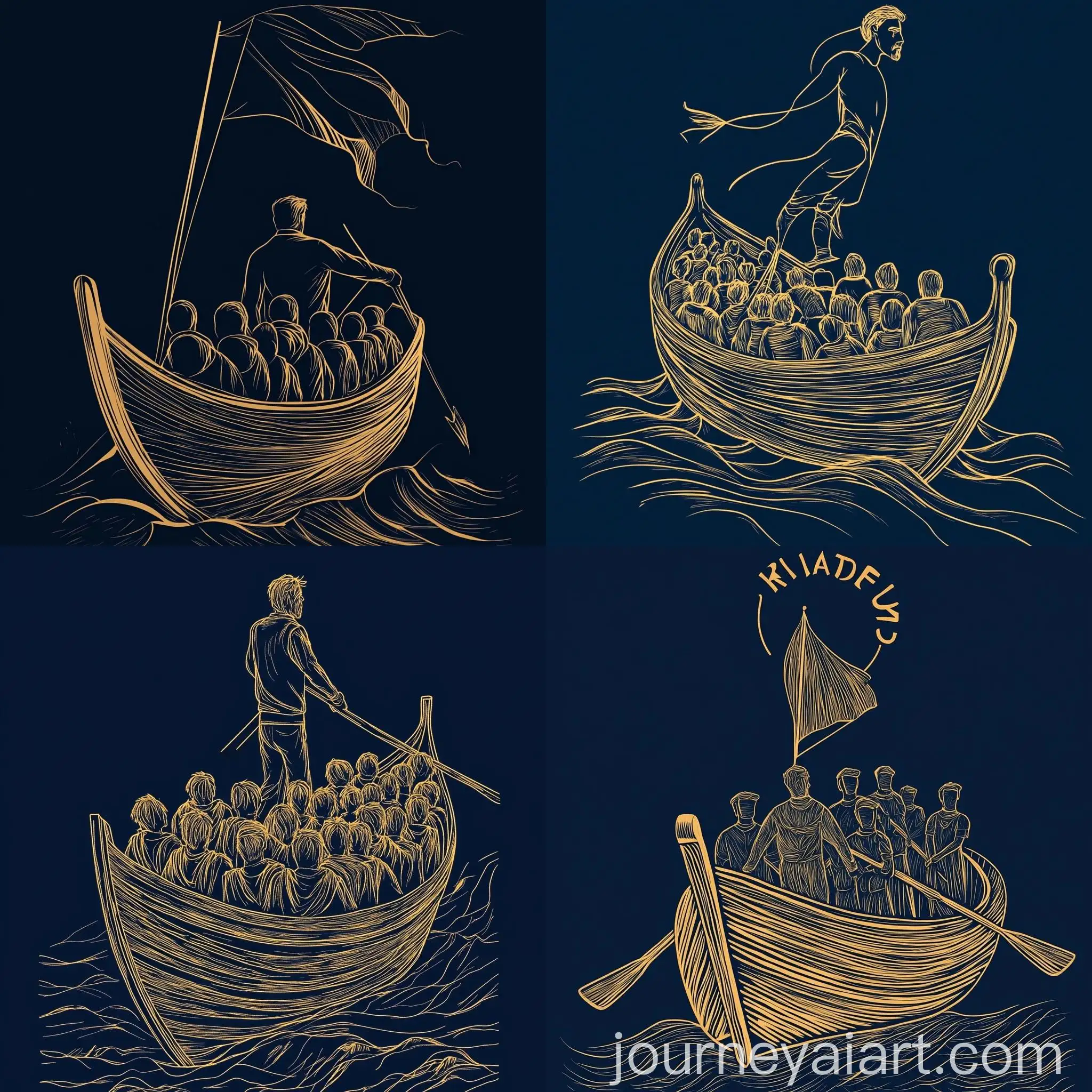 Collective-Journey-Inspiring-Leadership-on-a-Golden-Boat