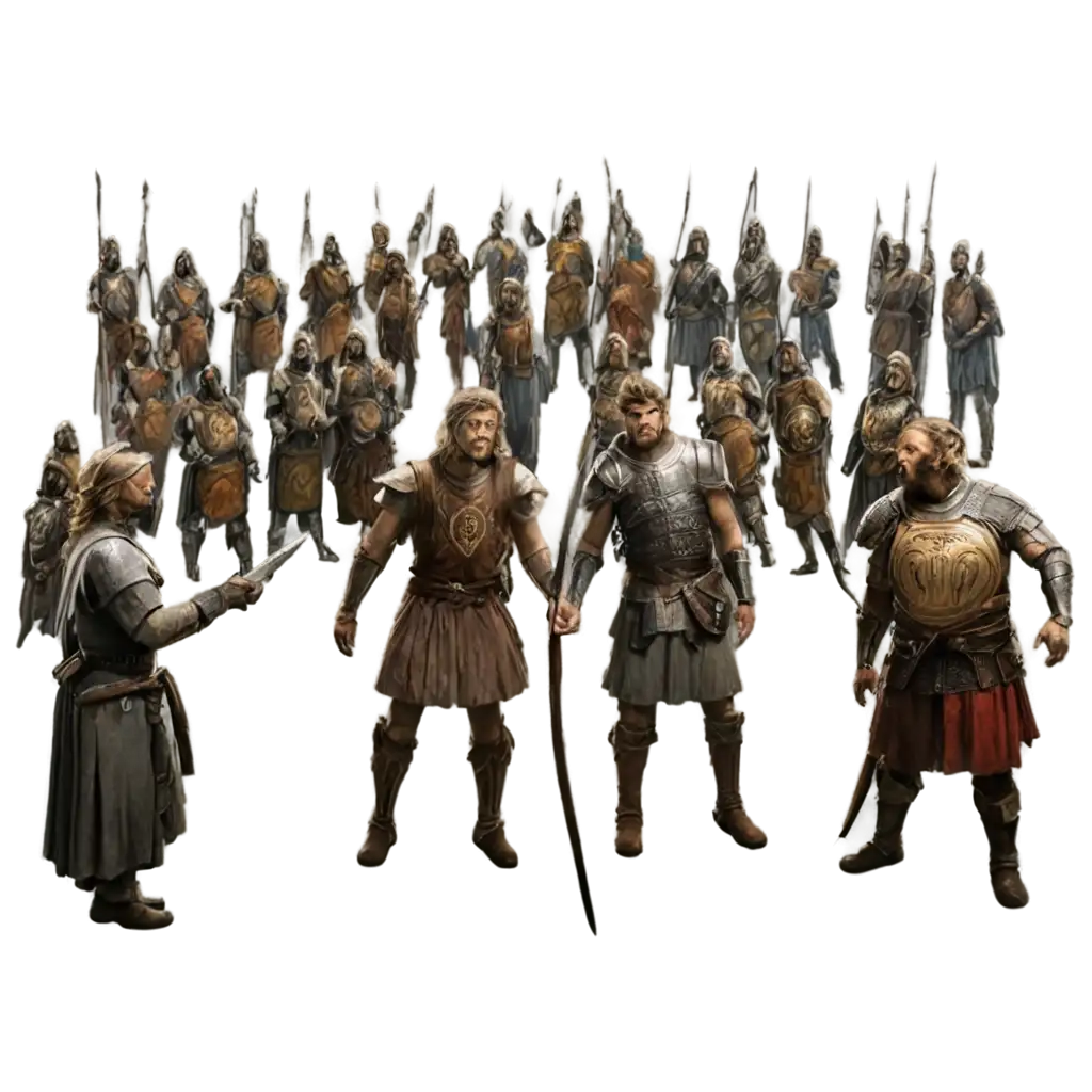 Medieval-Square-with-Warriors-HighQuality-PNG-Image-for-Versatile-Use
