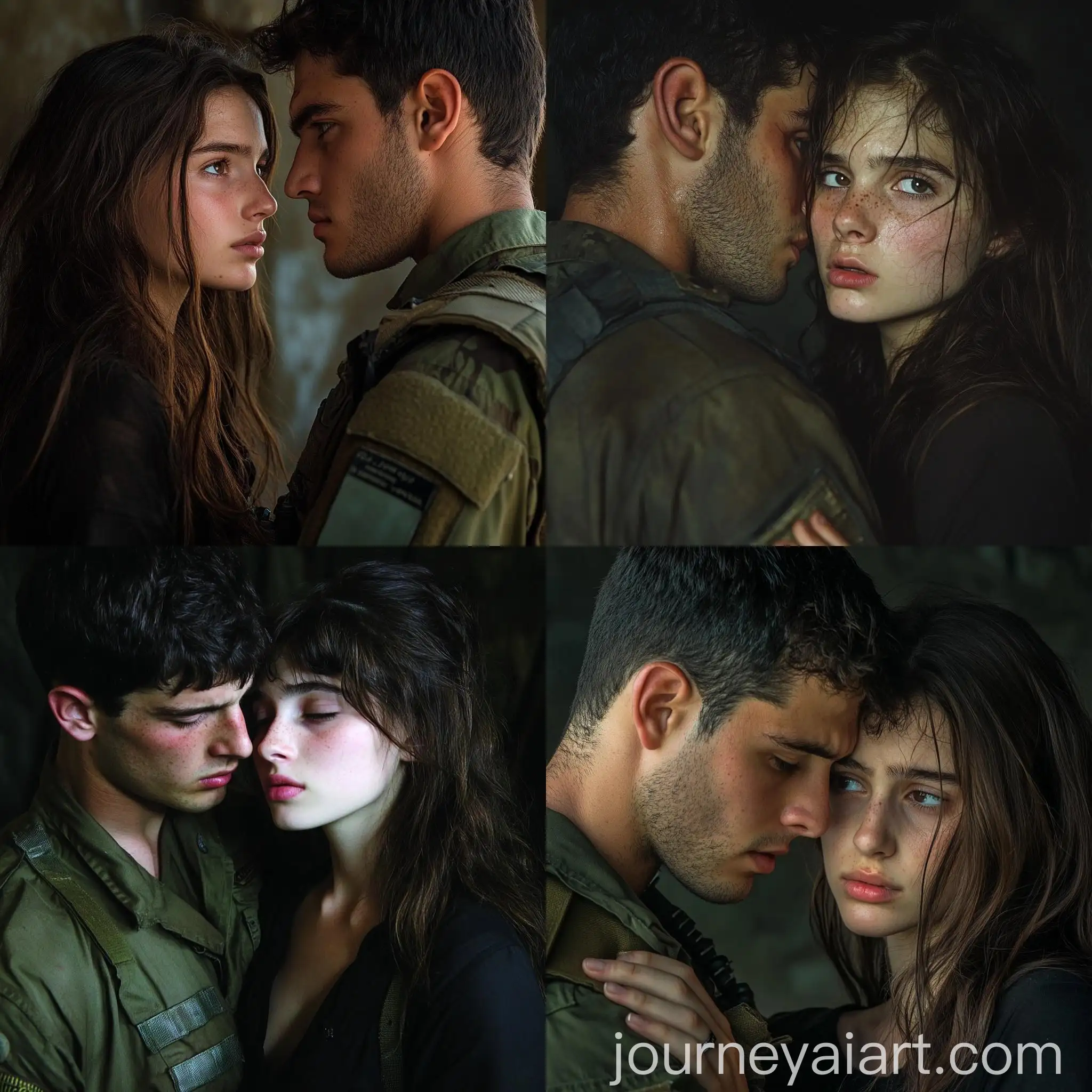 Israeli-Soldier-Comforting-Woman-in-Distressed-Moment
