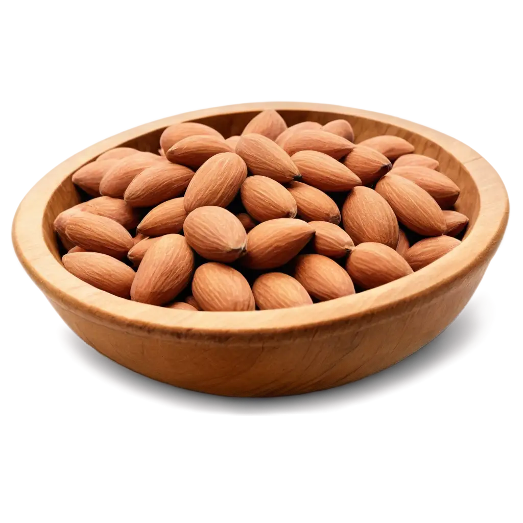 HighQuality-PNG-Image-of-Senora-Jumbo-Almonds-in-Rustic-Wooden-Bowl