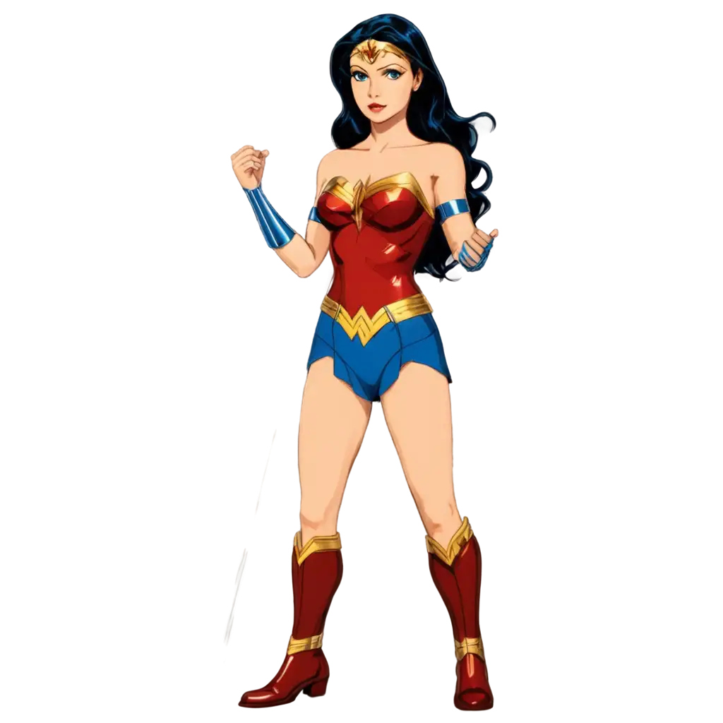 PNG-Image-of-Wonder-Woman-Marvel-Disney-Female-Character-in-Simplistic-Anime-Style