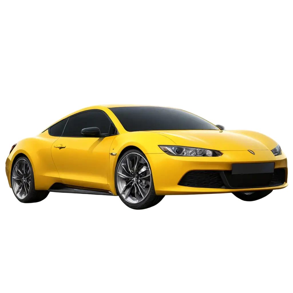 PNG-Yellow-Sports-Car-Front-View-HighQuality-Image-for-Dynamic-Web-Graphics