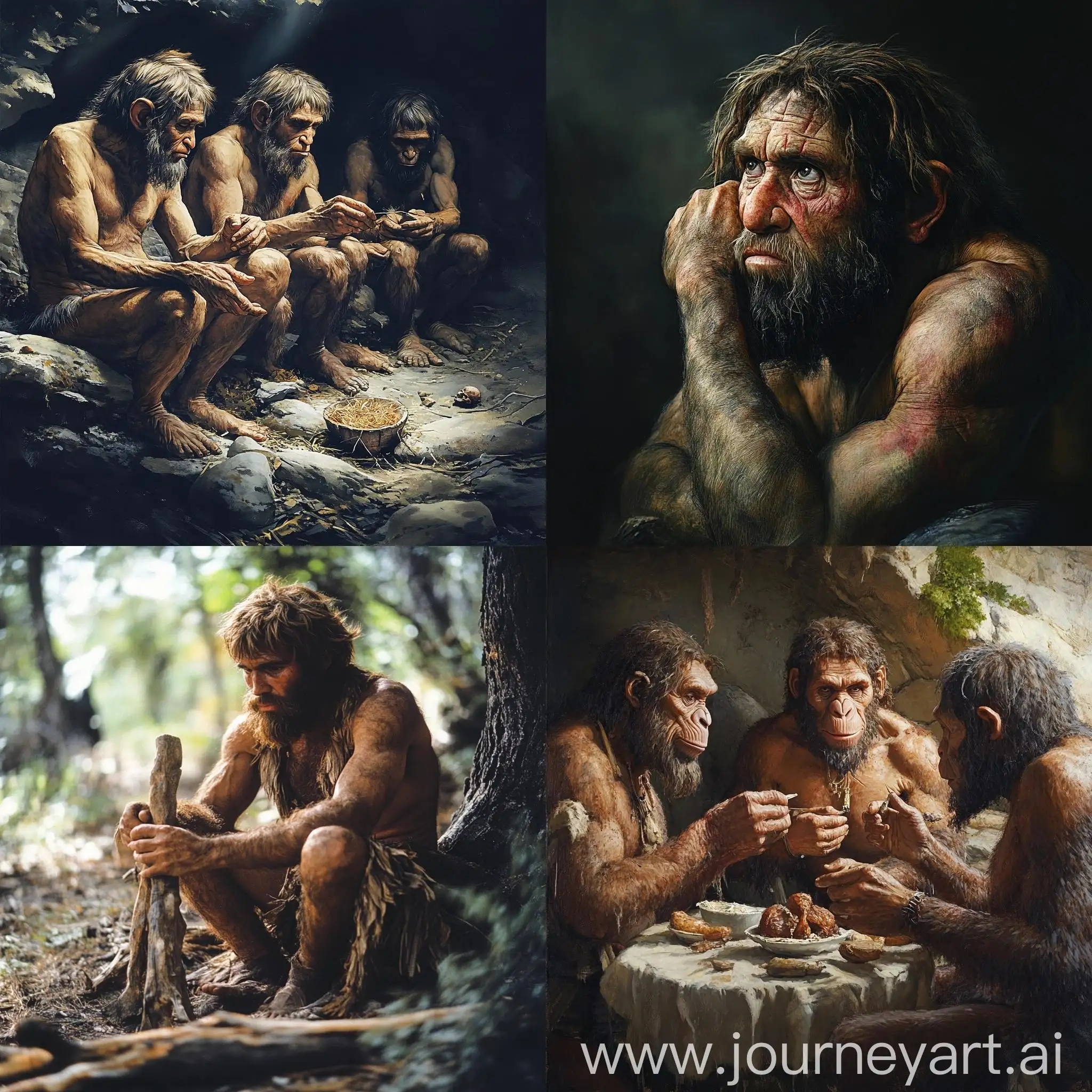 Early-Humans-Illustrations-Ten-Pictures-of-Prehistoric-People