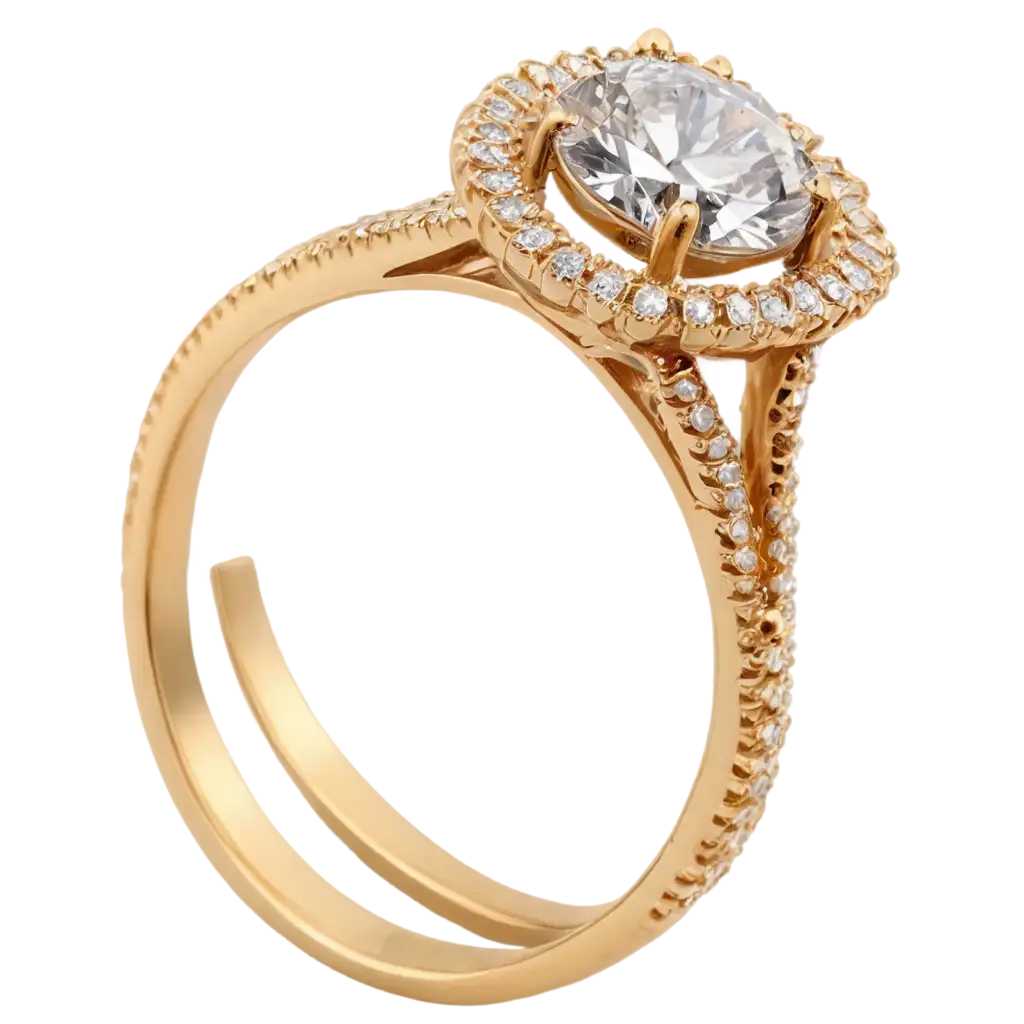 Luxurious-Gold-Ring-with-Diamond-PNG-HighQuality-Transparent-Image-for-Elegant-Designs