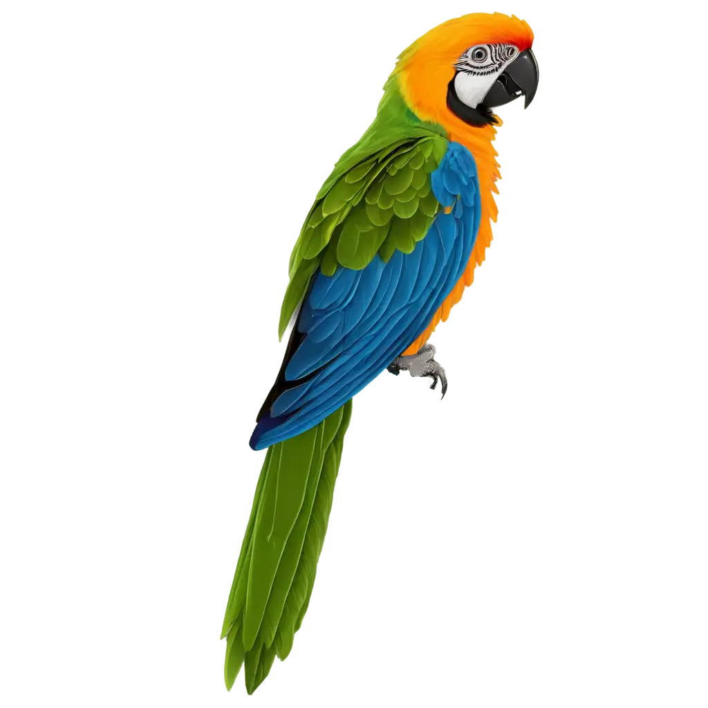 Vibrant-Cartoon-Colorful-Parrot-PNG-Image-for-Creative-Projects