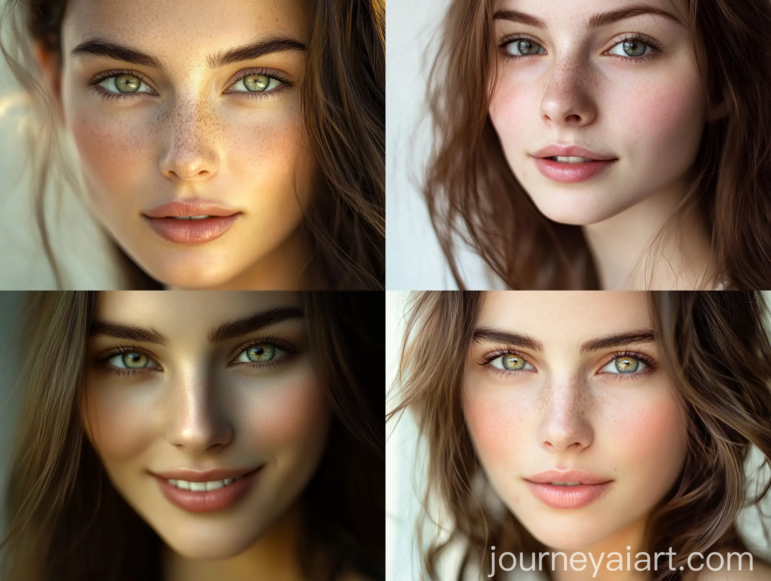 Beautiful-Young-Woman-with-Silky-Brunette-Hair-and-Clear-Eyes-Smiling