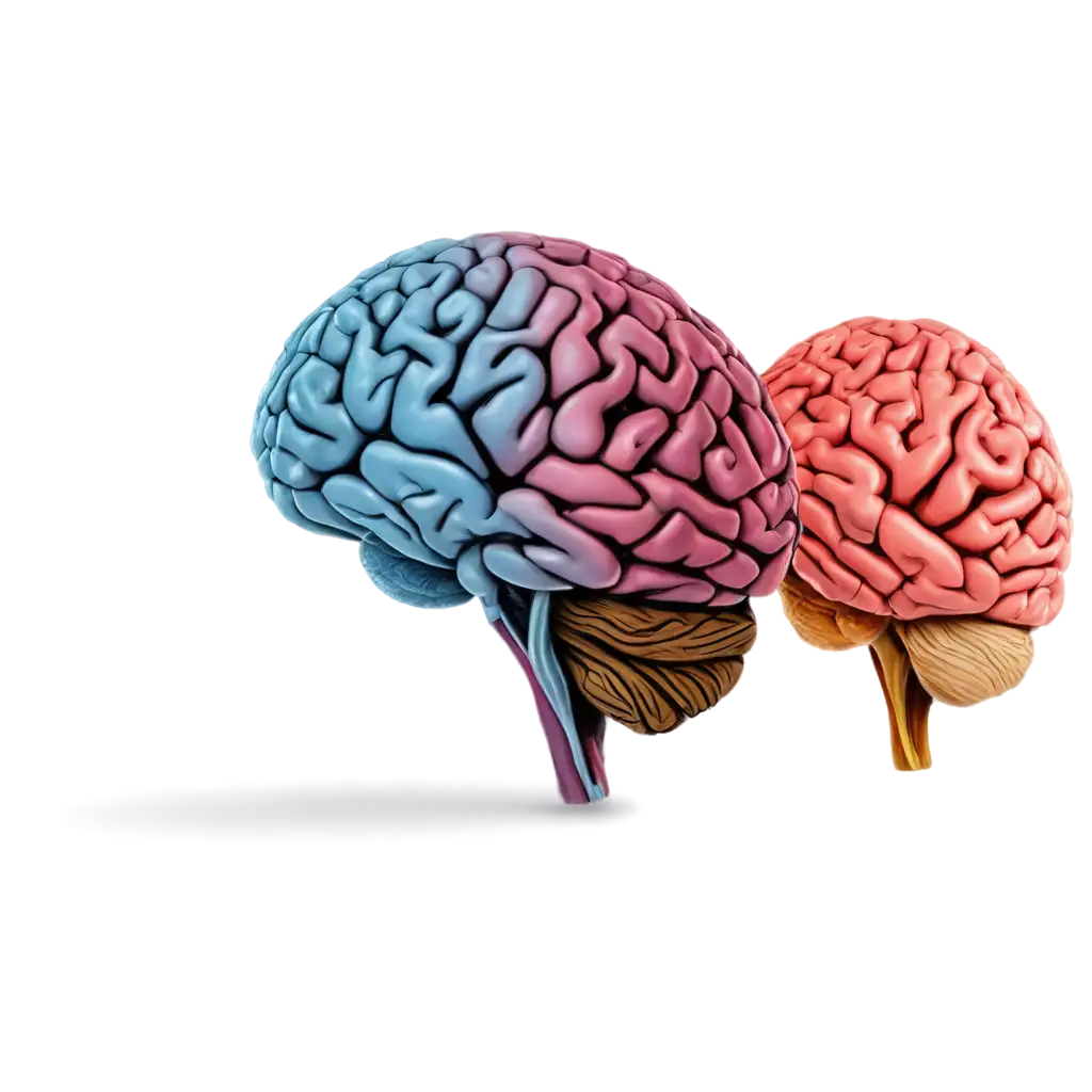 Vibrant-PNG-Illustration-of-the-Human-Brain-Divided-into-Three-Colorful-Parts