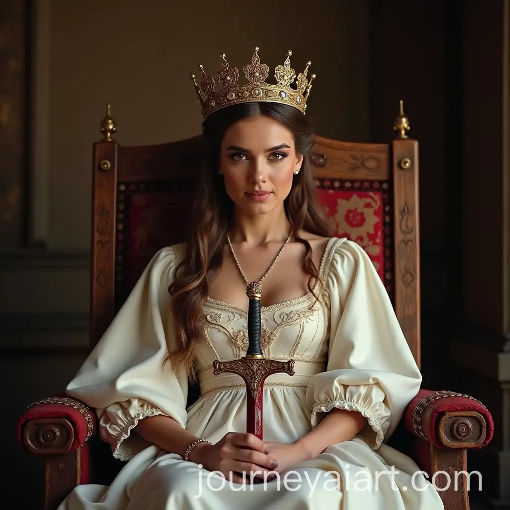 Victorious-Queen-in-Royal-Hall-Executing-Traitors-with-Dignity