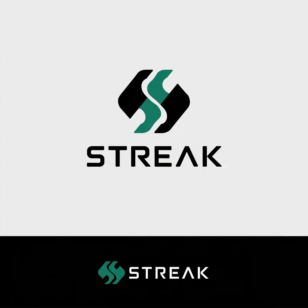 LOGO Design For Streak Realistic Letter Logo Design with Versatile Color Options