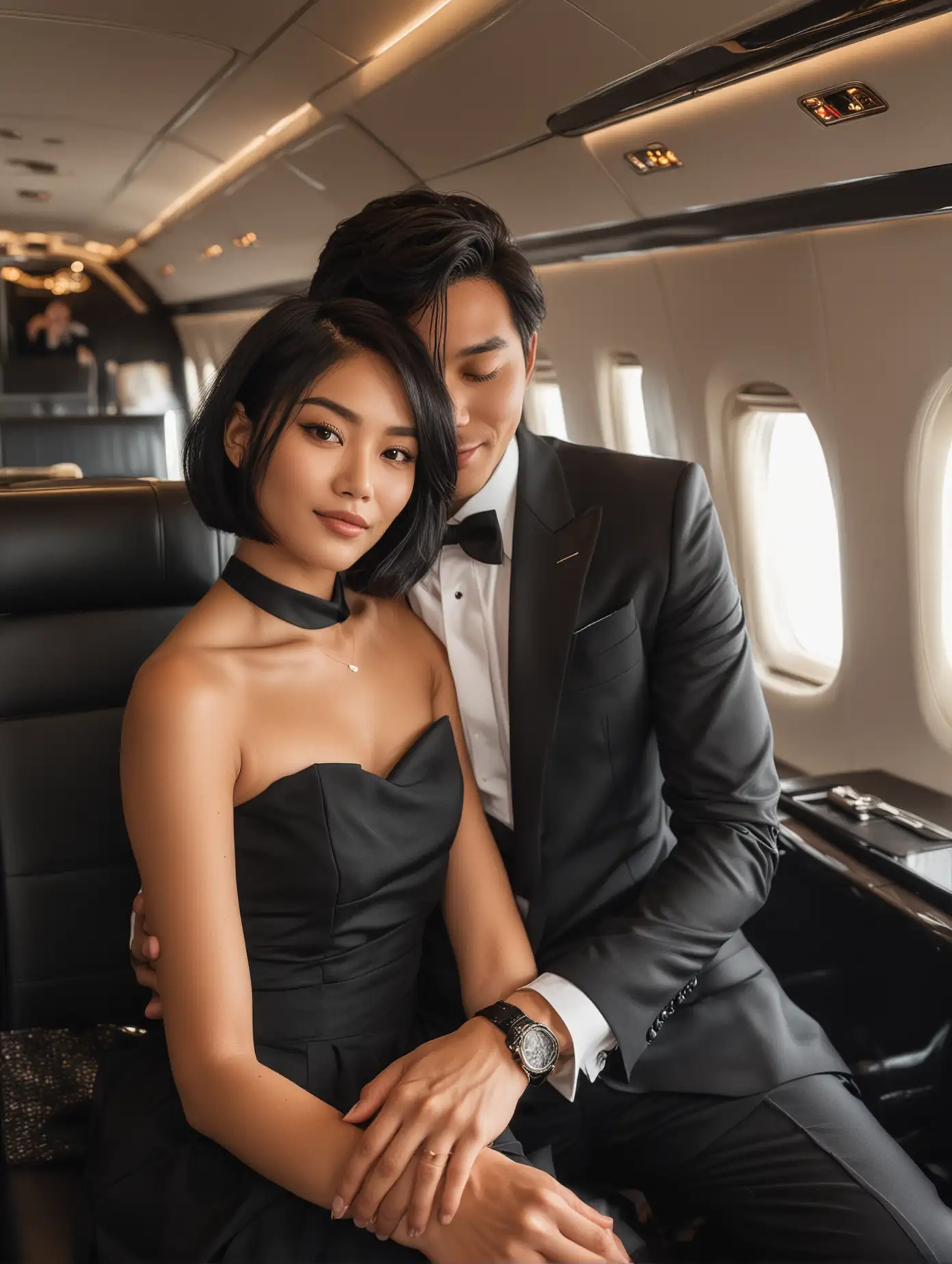 Romantic-Couple-Embracing-in-Luxury-Private-Jet-Interior