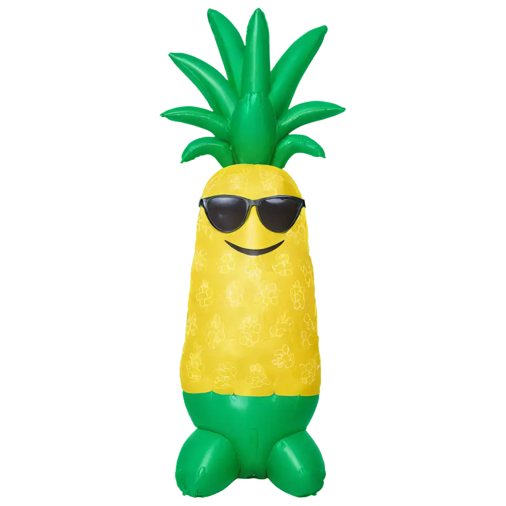 Vibrant-Inflatable-Pineapple-PNG-Image-Refreshing-Summer-Illustration