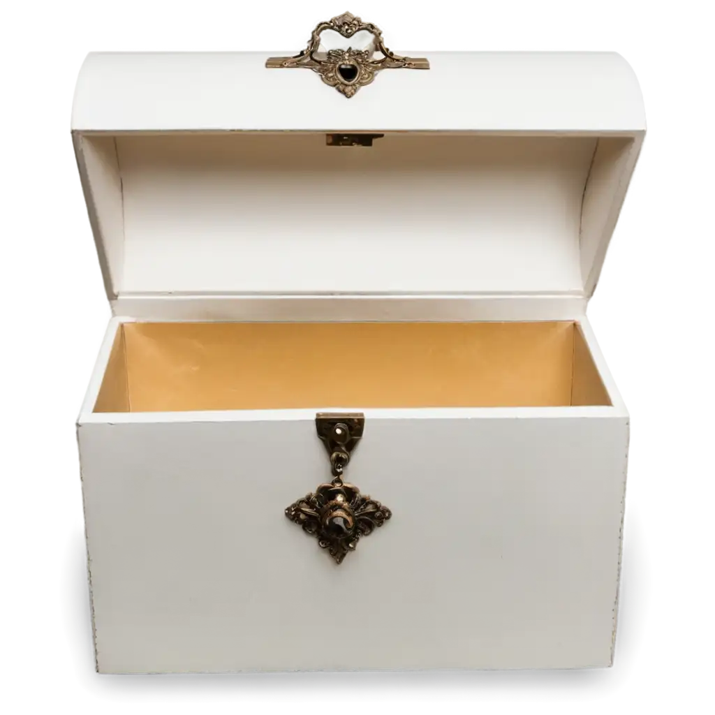 open white treasure box