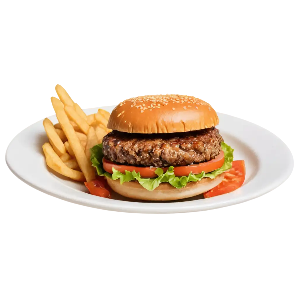 HighQuality-Burger-Dish-PNG-Image-Gourmet-Delights-on-Display