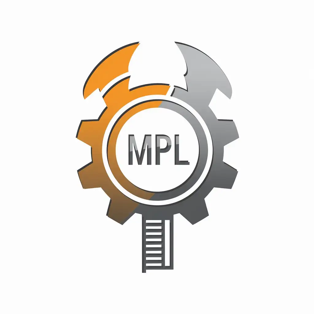 LOGO Design for MPL Gear Caliper Ruler with Minimalistic Style on Clear Background