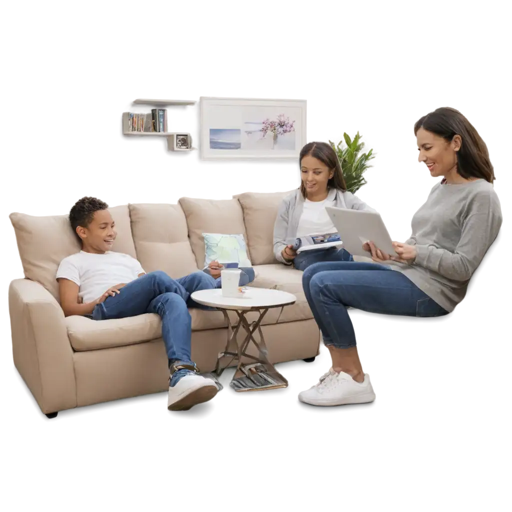 Family-Room-Relaxing-with-Gadgets-PNG-HighQuality-Image-for-Digital-Lifestyle-Scenes