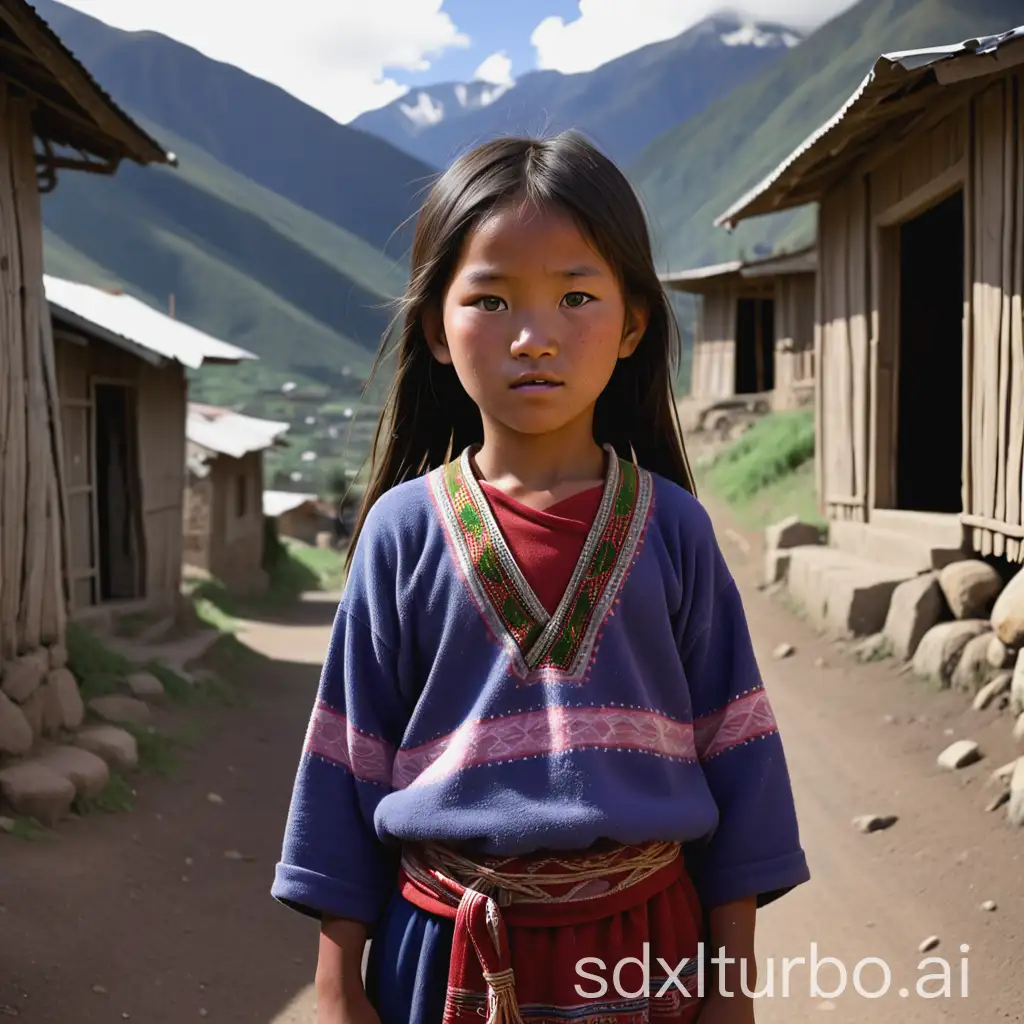 Young-Girl-Ahua-in-a-Remote-Mountain-Village