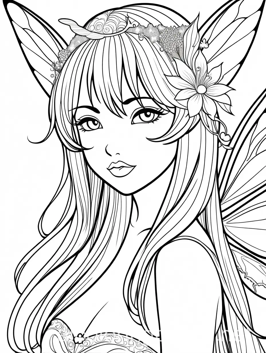 Anime-Fairy-Coloring-Page-with-FairyThemed-Lip-Art-and-Large-Lips