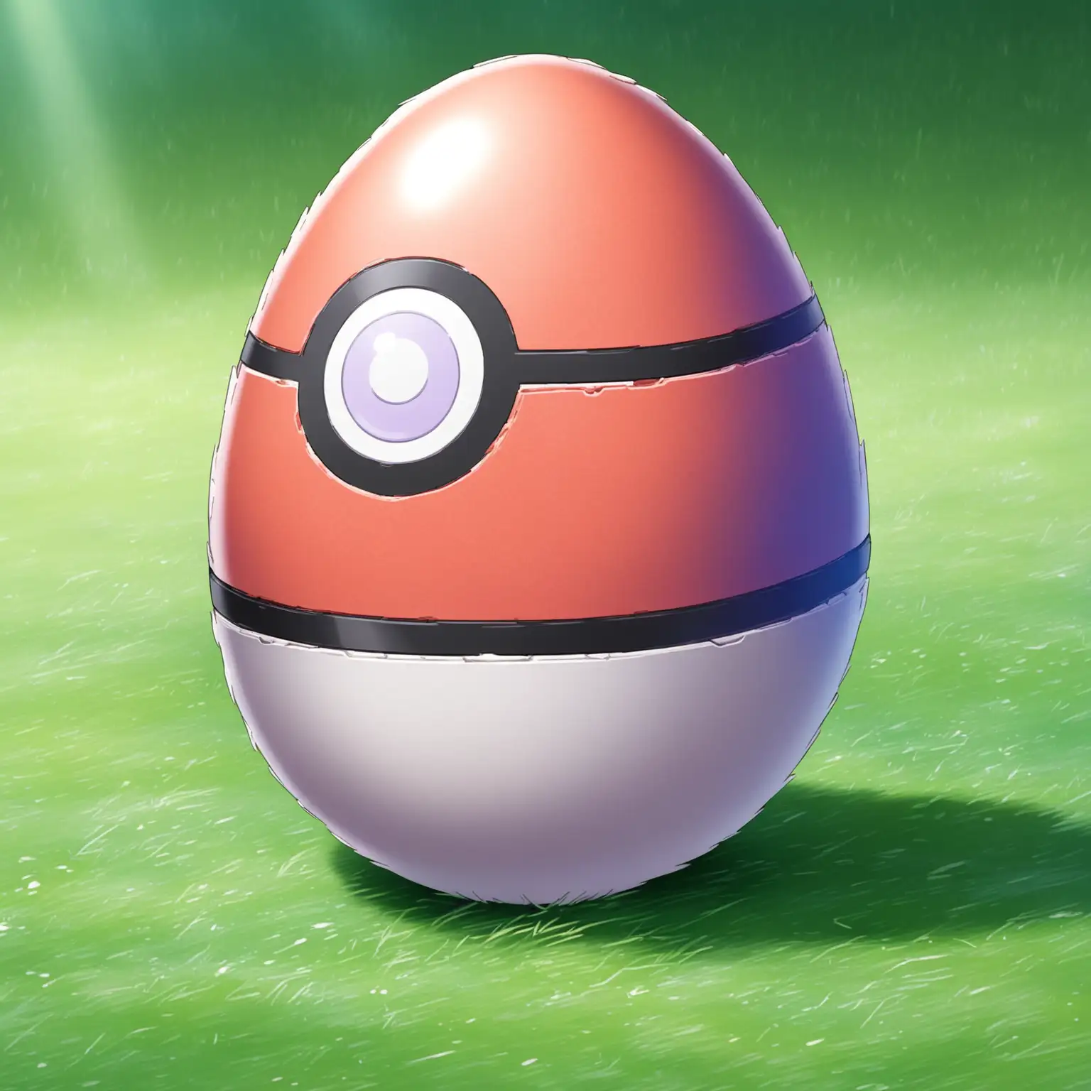 Colorful Pokmon Egg Hatching Scene