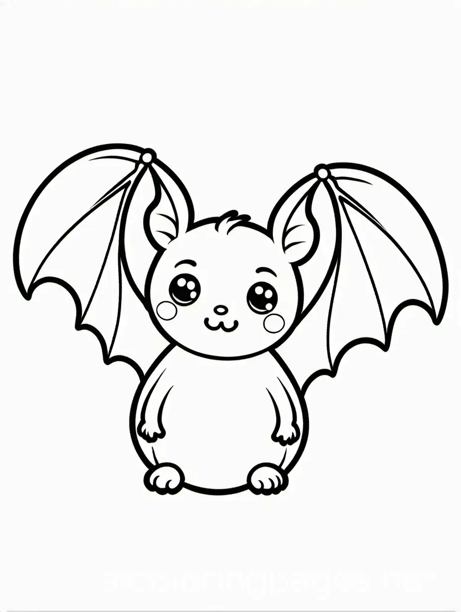 Cute-Bat-Halloween-Coloring-Page-with-Black-and-White-Line-Art