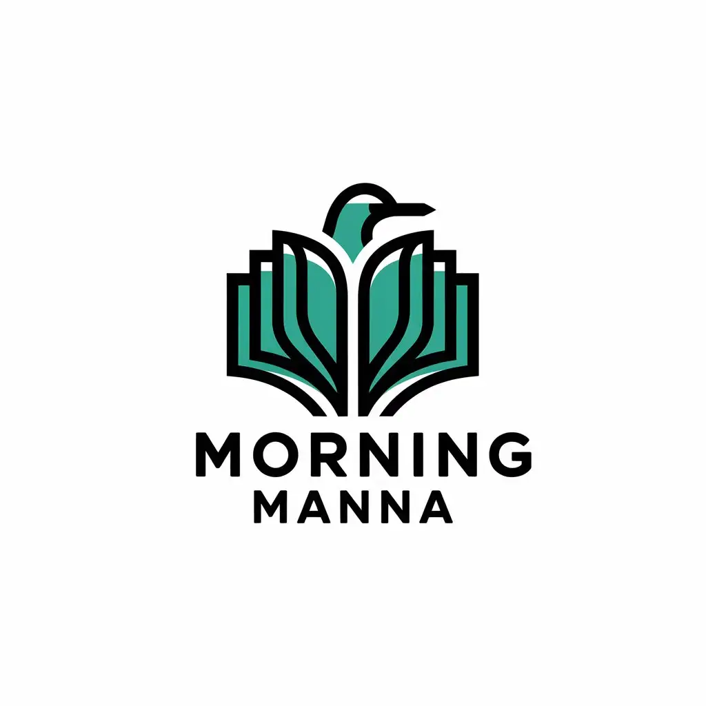 LOGO Design for Morning Manna Bird Bible Symbol with Technology Industry Theme