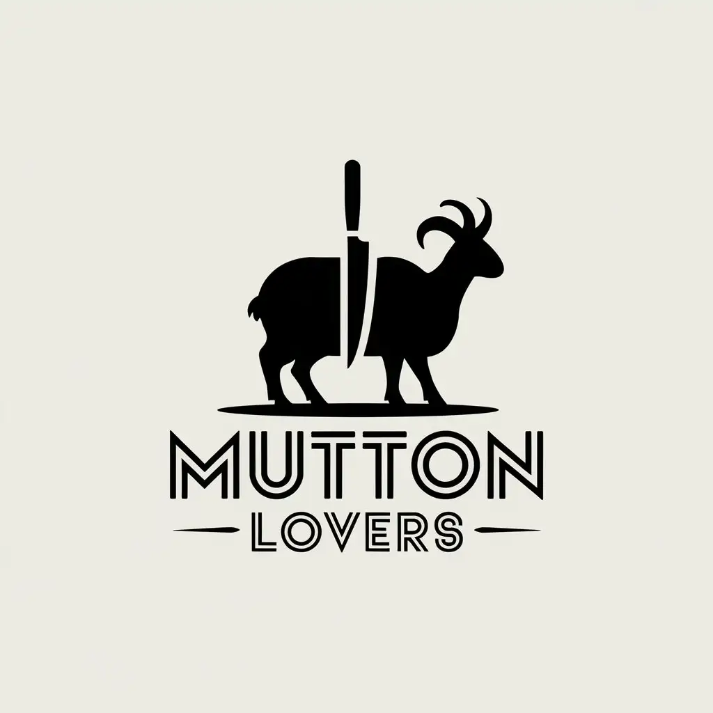 LOGO Design For Mutton Lovers Modern and Visually Appealing Meatthemed Logo