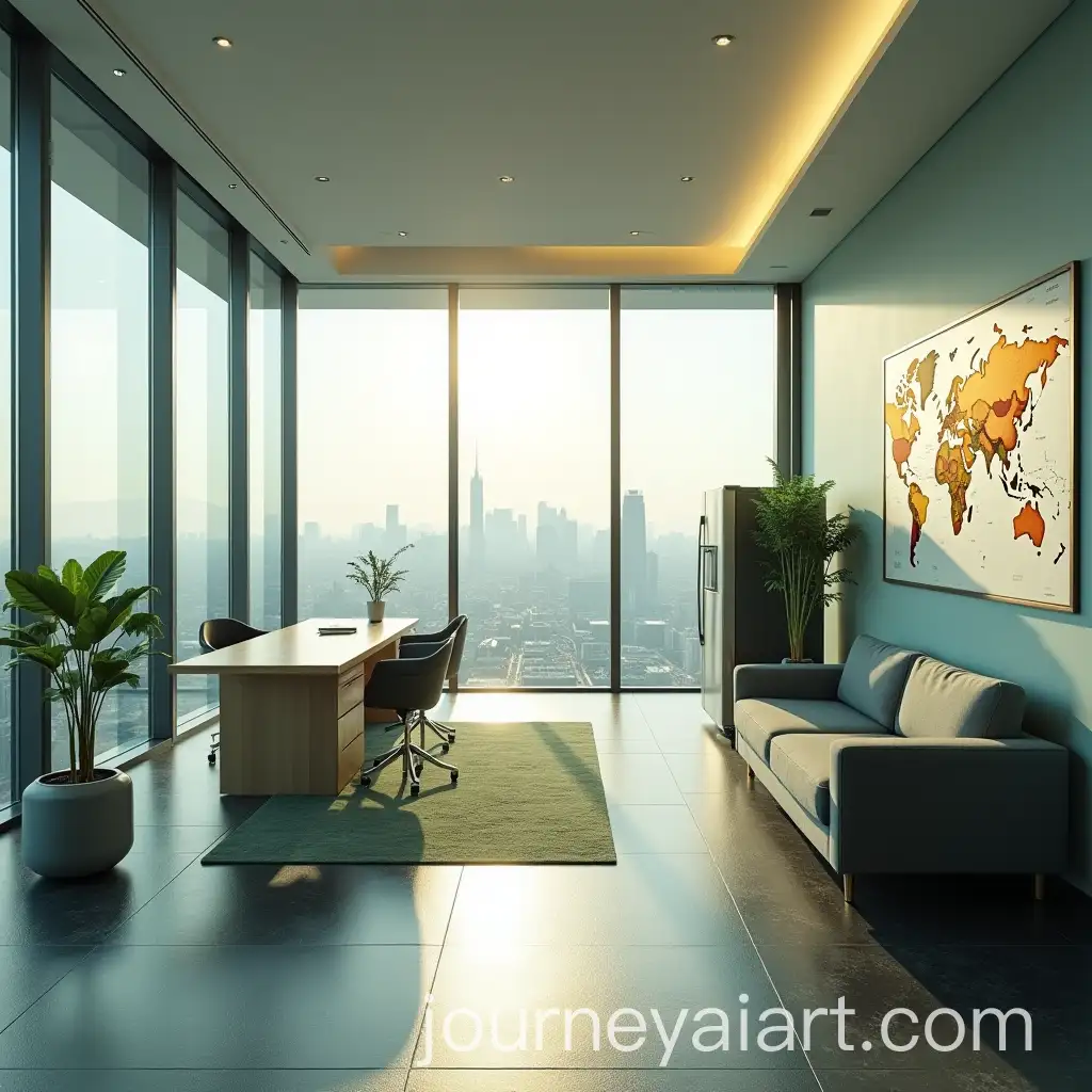 Directors-Office-with-Glass-Walls-and-Cityscape-View