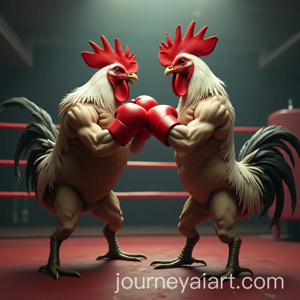 Muscular-RoosterHeaded-Chicken-Fighter-in-Epic-Boxing-Match