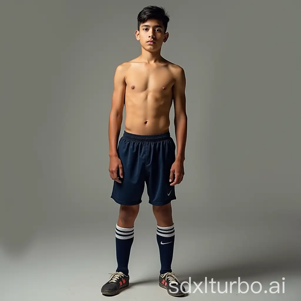 FullLength-Portrait-of-a-Slim-BritishPakistani-Teenage-Football-Player