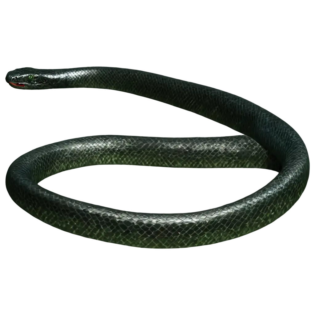 Big-Black-Snake-with-Green-Eyes-and-Horns-PNG-HighQuality-Image-for-Various-Creative-Uses