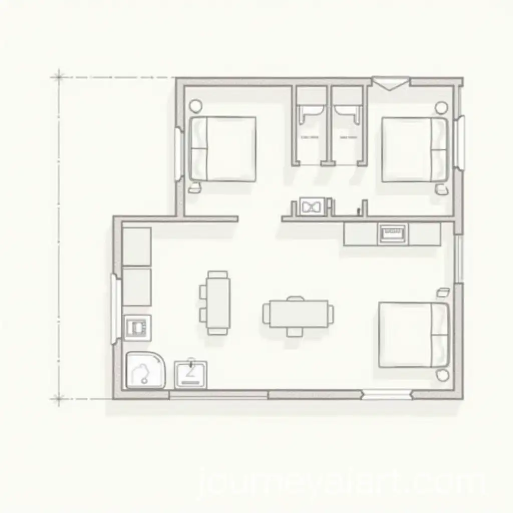 Minimalist-House-Floor-Plan-for-Small-Family-Living
