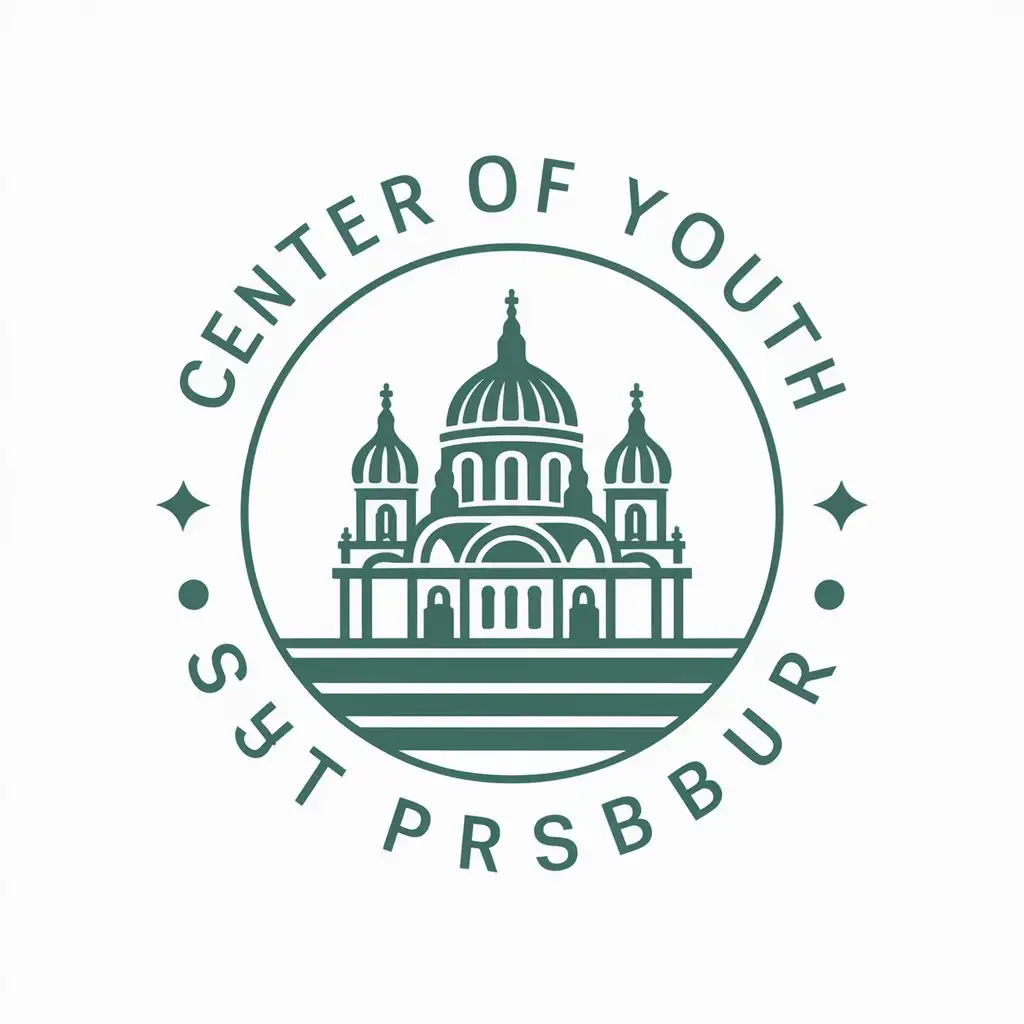 LOGO Design for Center of Youth Tourism Saint Petersburg Theme in Travel Industry