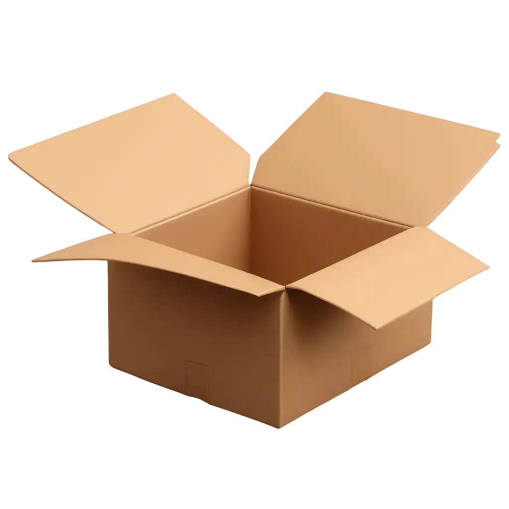 Brown-Open-Box-PNG-3D-Package-Delivery-Illustration-on-Transparent-Background